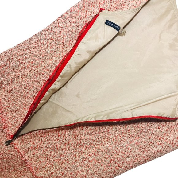 MAGASCHONI Tweed Sleeveless Sheath Dress Size 4 - Picture 8 of 10